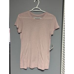 Vince Women's T Shirt Pink Crew Neck Short Sleeve Top Medium Soft Cottage NWT